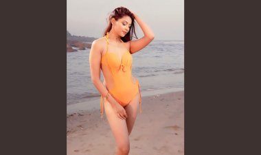 Actor Nikkita Ghag flaunts an orange bikini, says “Colors are not associated with any religion.”