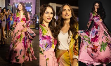 Rakshabandhan actress Sadia Khateeb has her STAR moment as she walks her first ever ramp for Mahima Mahajan