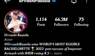 Urvashi Rautela wins WORLD’S MOST ELIGIBLE BACHELORETTE ???? 2023 changes instagram bio