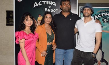 Film Stars attached the promotional event of the upcoming film 'Acting Ka Bhoot'
