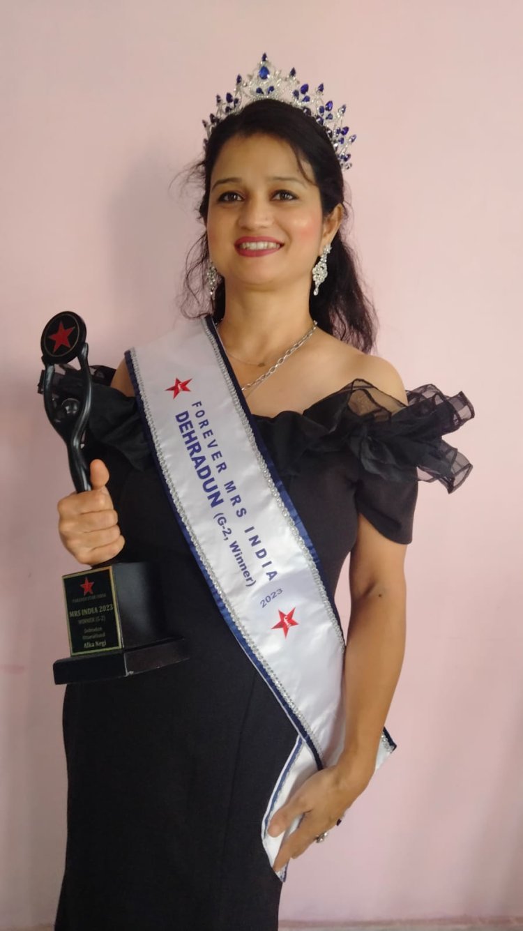 Alka Negi Crowned Mrs. Dehradun 2023 at Forever Mrs. India Pageant
