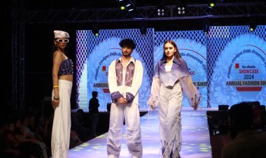 Blue Pottery and Chikankari Embroidery Star in Ellen College Fashion Event